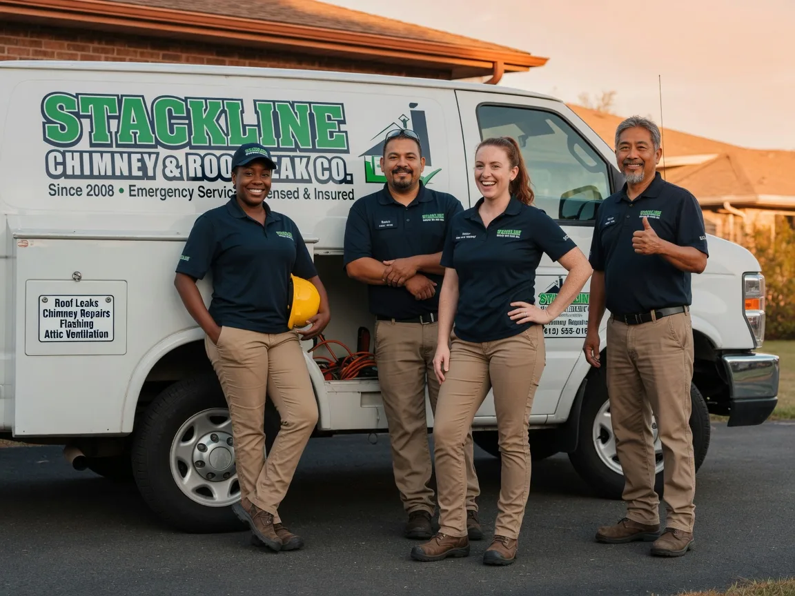 Chimney flashing repair company in Tad, WV